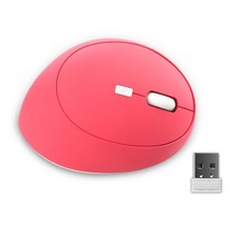 버티컬마우스 무소음 블루투스 손목보호인체 공학적 수직 유선 마우스 사일런트 게이머 USB 광학 작은 손, 04 Pink wireless, 한개옵션1