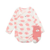 [블루독베이비 10] 23FW PK)구름강아지모달바디수트SET B 43A70040100