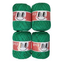 울클럽 모티브 버킷햇 만들기 DIY 올리오실 4볼세트 + 동영상, 745 그린