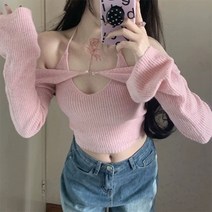 코지 여자 여리여리 와이드 소매 나시 볼레로 가디건 세트