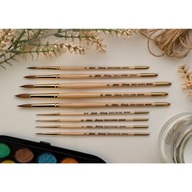 삼원 실버콜린스키 붓 모음 / 수채화붓 / 브러쉬 / 고급붓, Pointed Filbert 7203S-00
