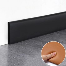 모서리수납장 코너선반 1M 자기 접착 스커트 라인 3D 벽 스티커 두꺼운 충돌 방지 장식 스트립 침실 거실, 04 04_02 thick1.5cm wide 10cm