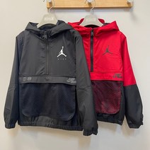 플레이키즈프로 조던키즈 2022 봄 신상! 메쉬안감 하프집업윈드러너 점프맨바이나이키아노락(105~130)_NC순천