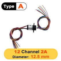 로터리 조인트 브러쉬 슬립링 회전케이블 마이크로 12 채널 2a 12 5mm 전도성 브러시리스 짐벌 전기, msm 12-12a
