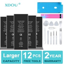 배터리 고용량 전화 iphone 호환5S 5 6S 6 7 8 Plus X SE SE2 XR XS 11 12 13 Mini Pro Max 교체 용 4 4S 도구, [13] For iphone 호환X
