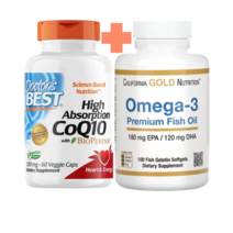 코큐텐 코엔자임 CoQ10 200mg+오메가3 2200mg 180EPA 120DHA, CoQ10 180캡슐+오메가3 240소프
