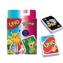 파티 스팟 용품 UNO Solitaire Pokémon 마리오 드래곤 볼 원피스 Uno Solitaire 캐주얼 파티 보드 게임 포커 장난감, WHITE
