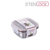 스텐락 스텐레스 밀폐용기 정사각 4호 400ml