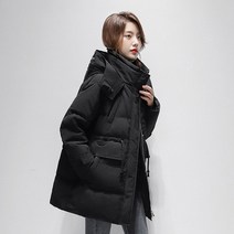 DFMEI 패딩 여 겨울 여성복 쇼트 루즈핏 빅사이즈 화이트 오리털 여성 패딩