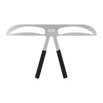 스테인레스 스틸 마이크로 블레이드 밸런스 포지셔닝 문신 등거리 눈썹 매핑 눈금자 황금 비율 눈금자 측정 도구, 자연스러운, 하나