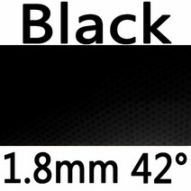 탁구러버 탁구라버 61 초 라이트닝 DS LST 탁구 고무 스펀지 포함 끈적한 핍스, [16] black 1.8mm H42