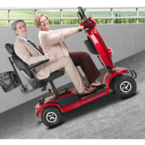 사륜 오토바이 어르신 전동차 접이식 바스켓 배터리, A 12Ah납산x약40마일x180W모터