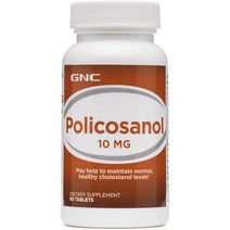 GNC 지앤씨 폴리코사놀 효능 10mg 심혈관 콜레스테롤 영양제 (60 정), 60정, 1개