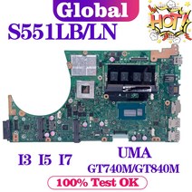 KEFU 노트북 S551LN 메인 보드 ASUS S551L S551LB R553L S551LA 0 마더 I3 I5 I7 4GB/RAM UMA/GT740M/GT840M, 06 I7-4th GT740M GT840M