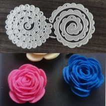 모양 틀 다이컷 나선형 꽃 금속 절단 diy 스크랩북 앨범 종이 카드 장식 공예 엠보싱, 은, 12x6cm