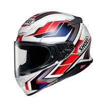 Shoei 슈어 RF-1400 프롤로그 헬멧, WHITE/RED/BLUE, Medium
