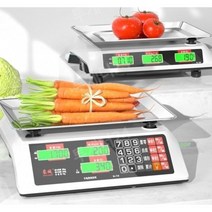 야채 과일 전자저울 마트용 시장 정육점 식자재, B, 블랙, 30kg