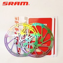 SRAM 자전거 브레이크 로터 MTB 센터라인 로터 초경량 자전거 디스크 브레이크 로터 유압식 브레이크용 1 PC 160mm 180mm 203mm 2PC, 2PC-203-203-Colotful