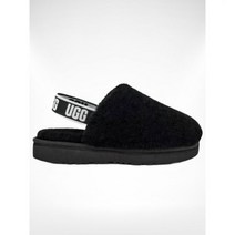 U어그 플러프예 클로그 밴딩 슬리퍼 검정색 모델 내츄럴 2컬러 털슬립온