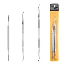 [1+1] 발가락 깁스 교정 실리콘 교정기 후크 내성 더블 엔드 발톱 교정 리프터 파일 발가락 네일 케어 매, 01 GRAY