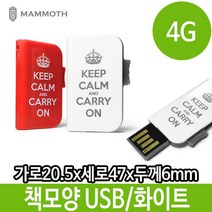 4G 4기가 USB 매머드 책모양 알루미늄 메모리 선물 PC, 1