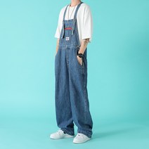 [Myshe]남성 가을 데님 멜빵 청바지 캐주얼 빅사이즈 HY7 S100722