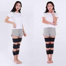 3중압박 다리 벨트 보정 종아리 바른자세 수면 휜, 3중압박다리벨트_블랙