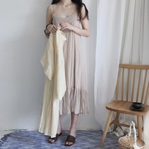 F09901 예쁜 롱끈나시원피스 니트원피스코디용 _ 22333EA
