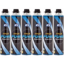 KCC 코레실 폼 폴리우레탄 폼 건물 내외부 균열 충진 및 고정 건물 틈새 단열 방음 건타입 - 6개입, PU40 일반용 6개입