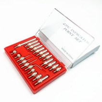 다이얼 표시기 0-10mm 러그 백 테스트 게이지 및 22 개 M2.5 스레드 팁 앤빌 포인트 세트 2.5mm, 02 22pcs Anvil Point