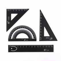 문구존 각도기 삼각자 4종세트 C030