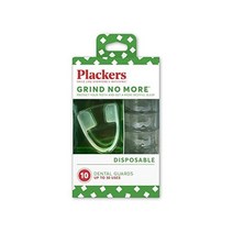 Plackers 그라인드 노 몰 나이트 가드 이갈이 마우스 피스, 10 카운트(1개 팩)