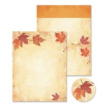 Great Papers! Fall Leaves 셀프 우편 봉투 50장/50장 29.2cm x 21.6cm(11.5인치 8.5인치) (2017003), Letterhead