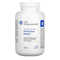 라이프인헨스 중탄산칼륨 칼륨 베이직 510mg 미네랄 240정