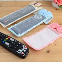 티비리모컨커버 리모컨커버 TV 아이방 리모컨 파우치 5개 공기청정기 리모콘카바 가드, 블루 소