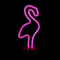 LED네온무드등(플라밍고) 네온등 크리트 인테리어조명, 단품