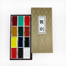 길상 동양화 안채물감 48색, 12색 B