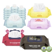 물티슈 캡형 리필형 안전한 안심 대용량 100매 3개, 4.고품격아기물티슈100매캡형(챠콜앤그린티)