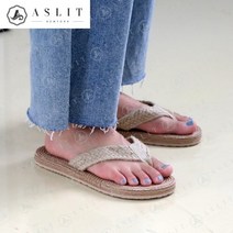 애슬릿(주얼리) [애슬릿] 여성 에스파듀 마 스트랩 플랫 여름 슬리퍼