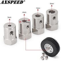 AXSPEED 4PCS 스테인레스 스틸 육각 커플 링 조인트 렌치 3/4/5/6mm RC 보트 자동차 로봇 커넥터 부품, [01] 3mm, 01 3mm