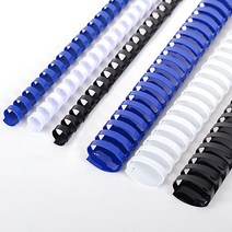 플라스틱 링 12MM 1BOX-100개 85매이내 제본 검정