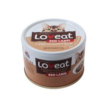 사조 러브잇 레드라벨 고양이 간식캔 160g, 흰살참치 + 가쓰오부시 혼합맛, 8개