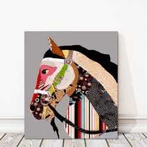 풍수그림 말 액자