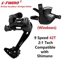 LTWOO 변속기 그룹 세트 Mtb 자전거 7s 8s 9s 10s 11 속도 후방 및 시프터 레버 호환 SHIMANO, 09 A5 9S Groupset
