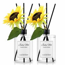 1300K 쥬디니스 대용량 디퓨저 해바라기 500mlx2 스틱포함, 향:26.잉글리쉬페어x2+해바라기데코