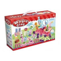 클레이놀이 58pcs (도구34pcs+클레이12종 2세트씩 24개)