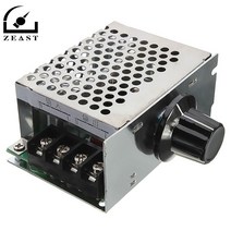 4000w 220v ac scr 전압 조정기 조광기 전기 모터 속도 컨트롤러 전기 기기 전위차계, 없음