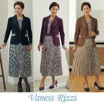 [Vaness Rizzi] 바네사리찌 여성 베라 플리츠 자켓 + 원피스 세트