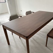 호두나무 식탁 세트 월넛 4인용 6인용 북미산 월넛나무 원목 거실 유럽 테이블, 맞춤 사이즈_135x75x76cm