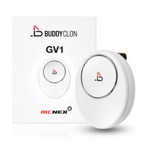 버디클론 골프거리측정기 음성형 보이스인식 GPS측정기 클립형 선택형 GV1, 화이트, 화이트